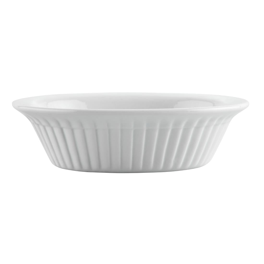 Olympia Whiteware Oval Pie Dishes 170mm (Pack of 6) - C110 Olympia Crockery Olympia   