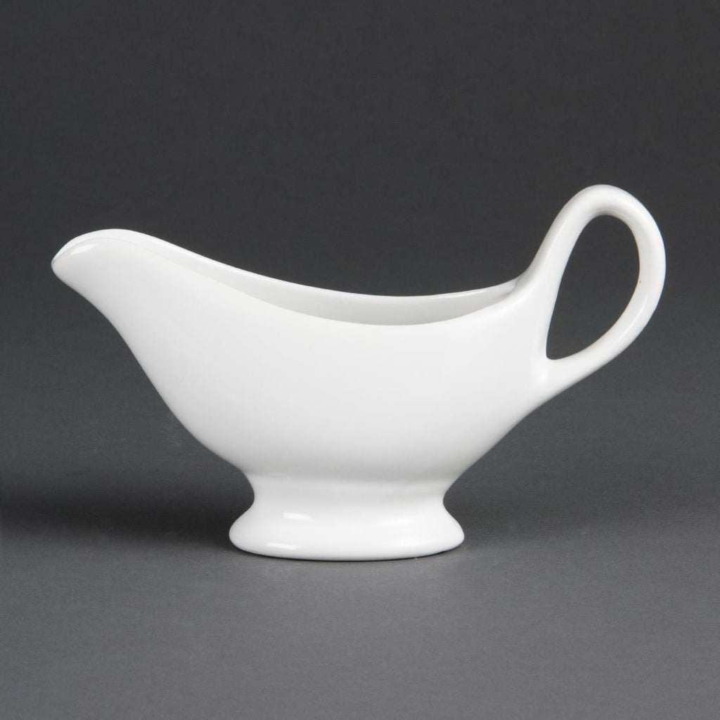 Olympia Whiteware Gravy Boats 180ml (Pack of 6) - C243 Olympia Crockery Olympia   