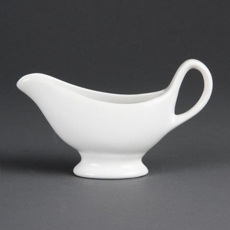 Olympia Whiteware Gravy Boats 180ml (Pack of 6) - C243 Olympia Crockery Olympia   