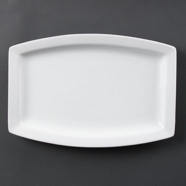 Olympia Whiteware Rectangular Plates 320mm (Pack of 6) - C361 Plates Olympia
