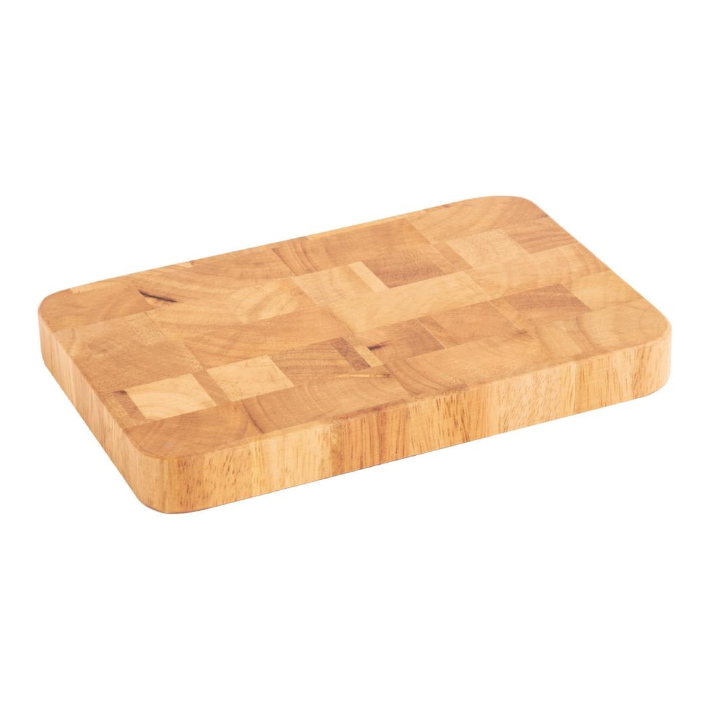 Vogue Rectangular Wooden Chopping Board Small - C461  Vogue   