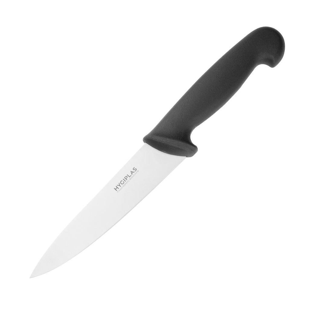 Hygiplas Chefs Knife Black 15.5cm - C554  Hygiplas   