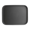 Olympia Kristallon Polypropylene Rectangular Non-Slip Tray Black 457mm - C559  Olympia   