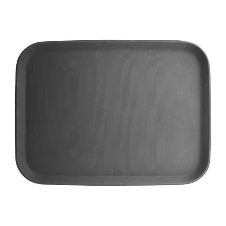 Olympia Kristallon Polypropylene Rectangular Non-Slip Tray Black 510mm - C560  Olympia   