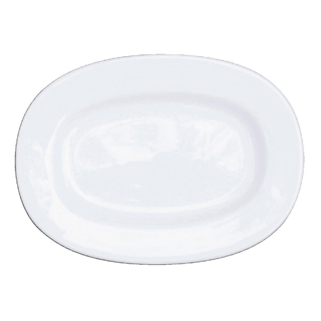 Churchill Alchemy Rimmed Oval Dishes 330mm (Pack of 6) - C716 Churchill Alchemy Fine China Churchill   