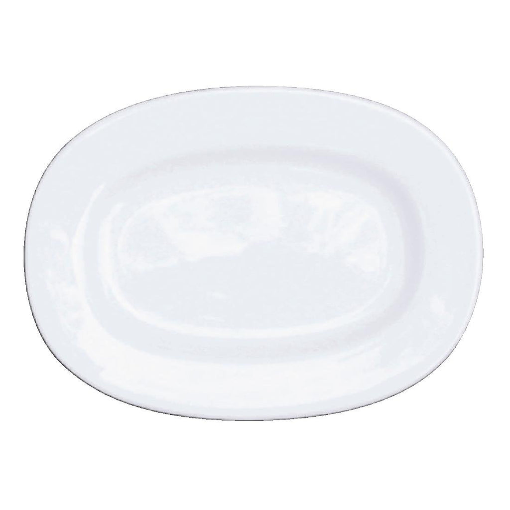 Churchill Alchemy Rimmed Oval Dishes 280mm (Pack of 6) - C718 Churchill Alchemy Fine China Churchill   