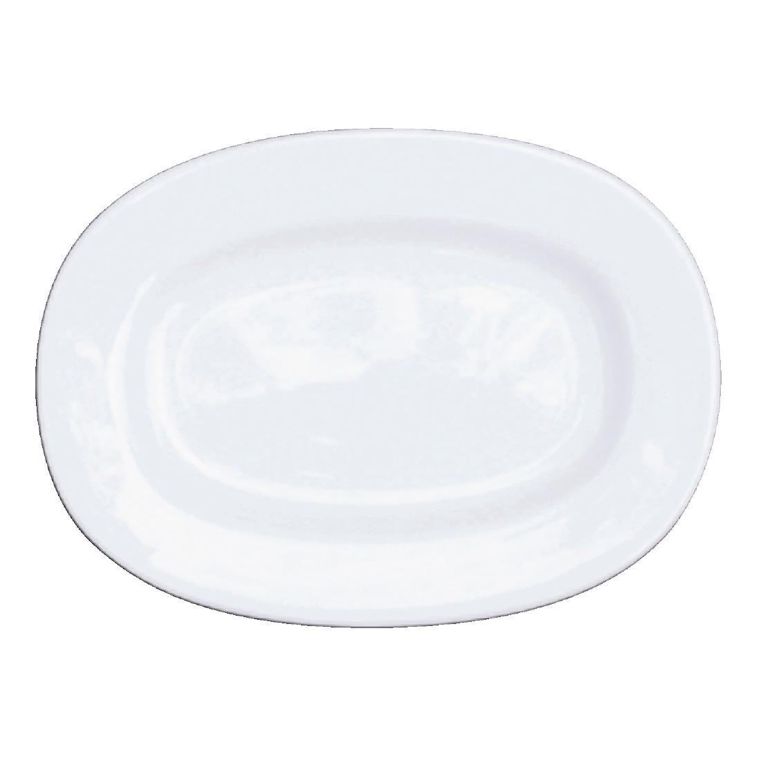 Churchill Alchemy Rimmed Oval Dishes 280mm (Pack of 6) - C718 Churchill Alchemy Fine China Churchill   