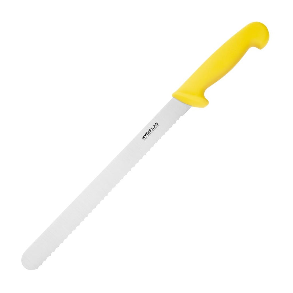 Hygiplas Serrated Slicer Yellow 30.5cm - C811  Hygiplas   