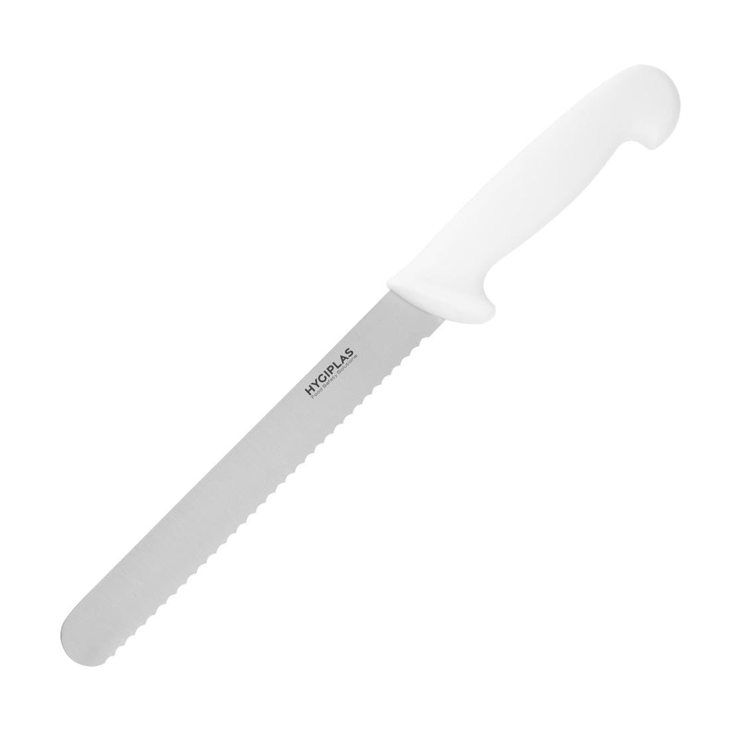 Hygiplas Bread Knife White 20cm - C882  Hygiplas   