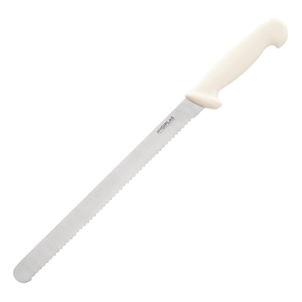 Hygiplas Serrated Slicer White 30.5cm - C884  Hygiplas   
