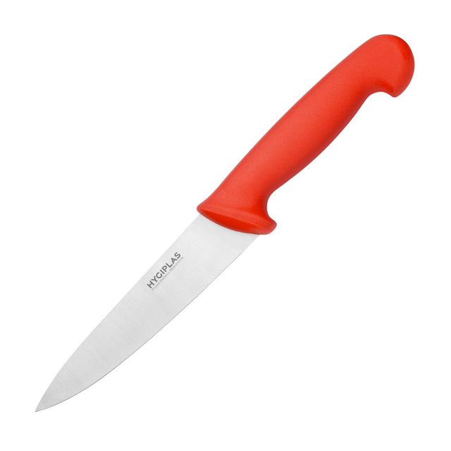 Hygiplas Chefs Knife Red 15.5cm - C887  Hygiplas   