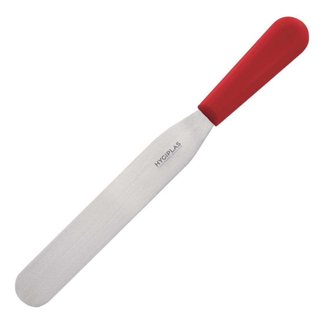 Hygiplas Straight Blade Palette Knife Red 20.5cm - C894  Hygiplas   