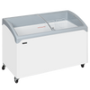 Tefcold Sliding Curved Glass Lid Chest Freezer - NIC400SCEB LED  Tefcold   
