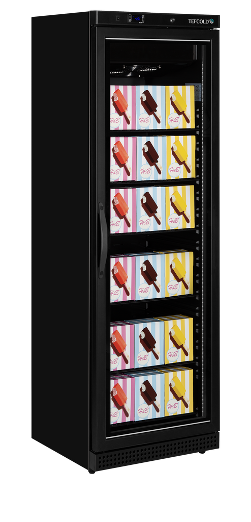 Tefcold Glass Door Display Freezer - UF400VG BLACK  Tefcold   