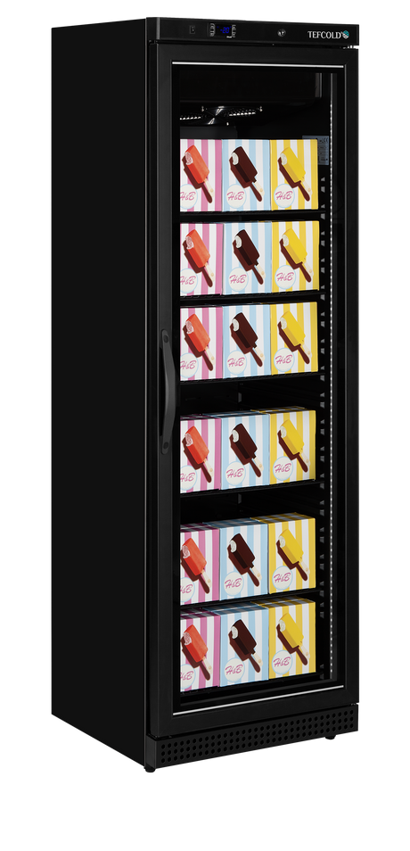 Tefcold Glass Door Display Freezer - UF400VG BLACK  Tefcold   