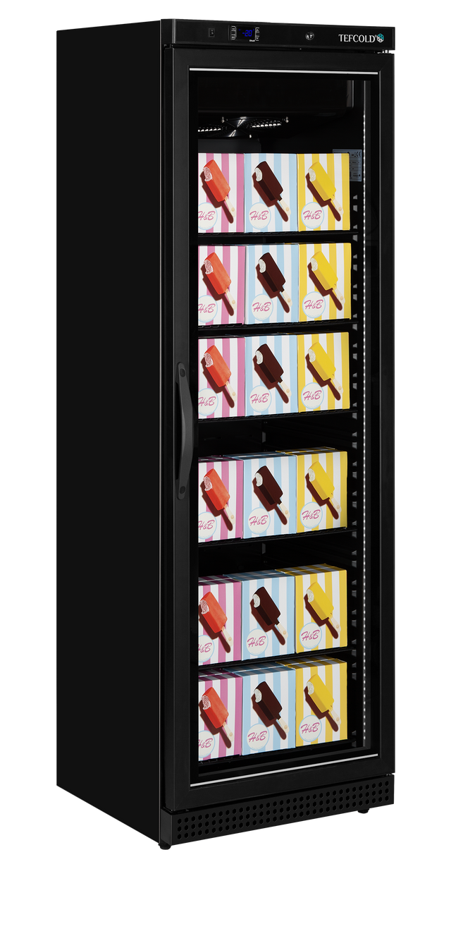 Tefcold Glass Door Display Freezer - UF400VG BLACK  Tefcold   