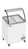 Tefcold Scoop Ice Cream Display - IC201SCE + CANOPY Ice Cream Display Freezers Tefcold