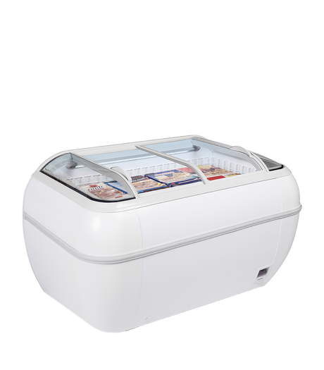 Arcaboa High Vision Freezer - DUPLA 2.2DE HC White Display Chest Freezers Arcaboa   