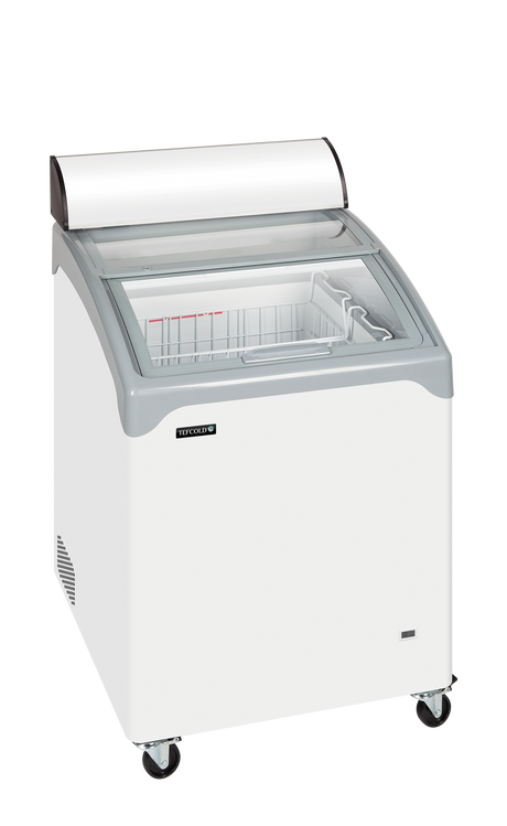 Tefcold Sliding Curved Glass Lid Chest Freezer - NIC101CP  Tefcold   