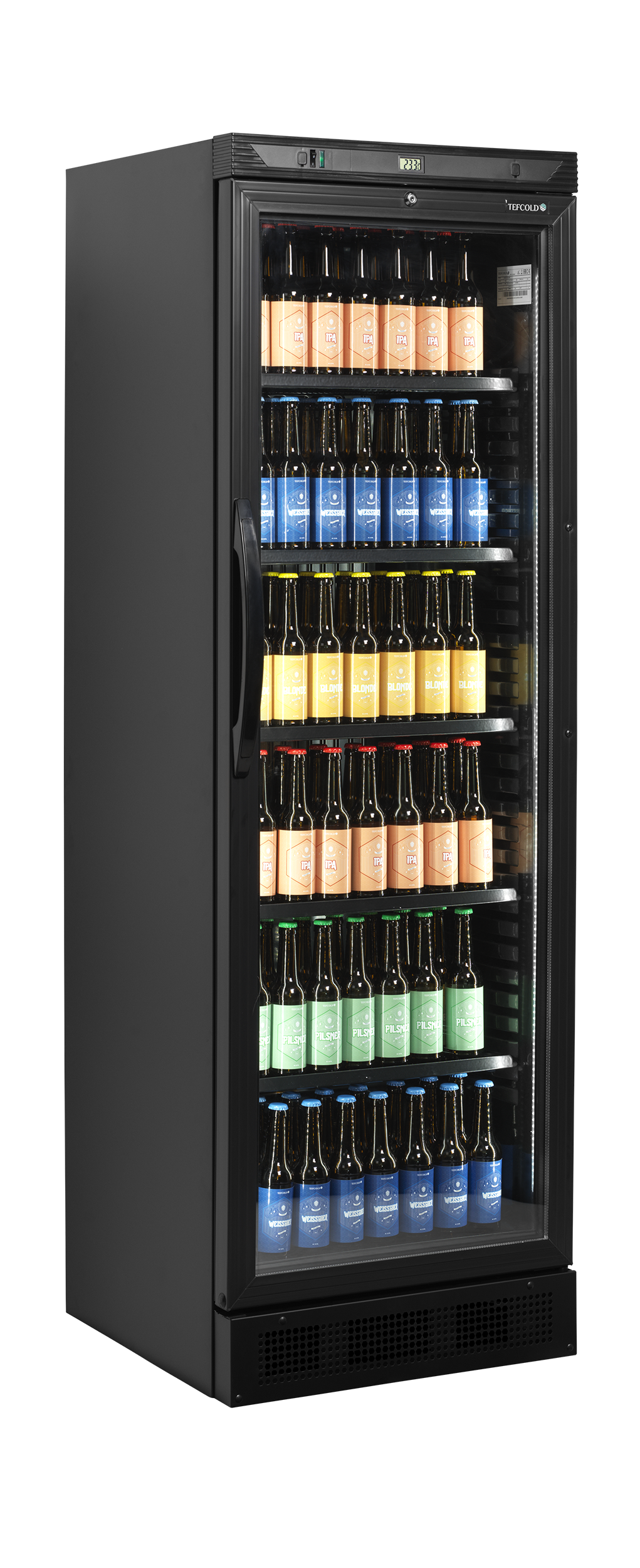 Tefcold Glass Door Merchandiser - CEV425 BLACK  Tefcold   