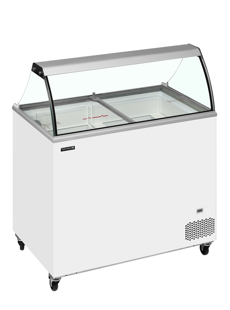 Tefcold Scoop Ice Cream Display - IC301SC + CANOPY Ice Cream Display Freezers Tefcold