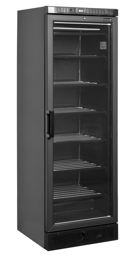 Tefcold Glass Door Display Freezer - UFSC371G Black  Tefcold   