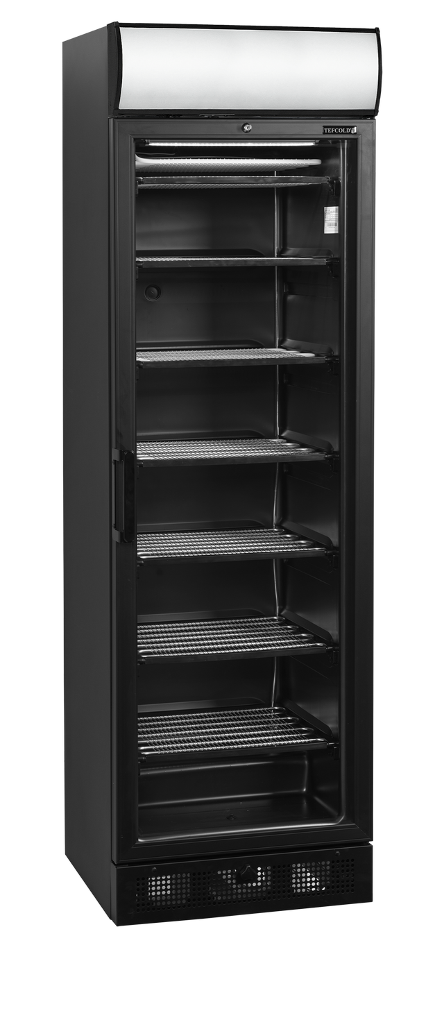 Tefcold Glass Door Freezer - UFSC371GCP Black  Tefcold   