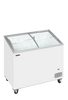 Tefcold Sliding Curved Glass Lid Chest Freezer - IC301SCEB Ice Cream Display Freezers Tefcold