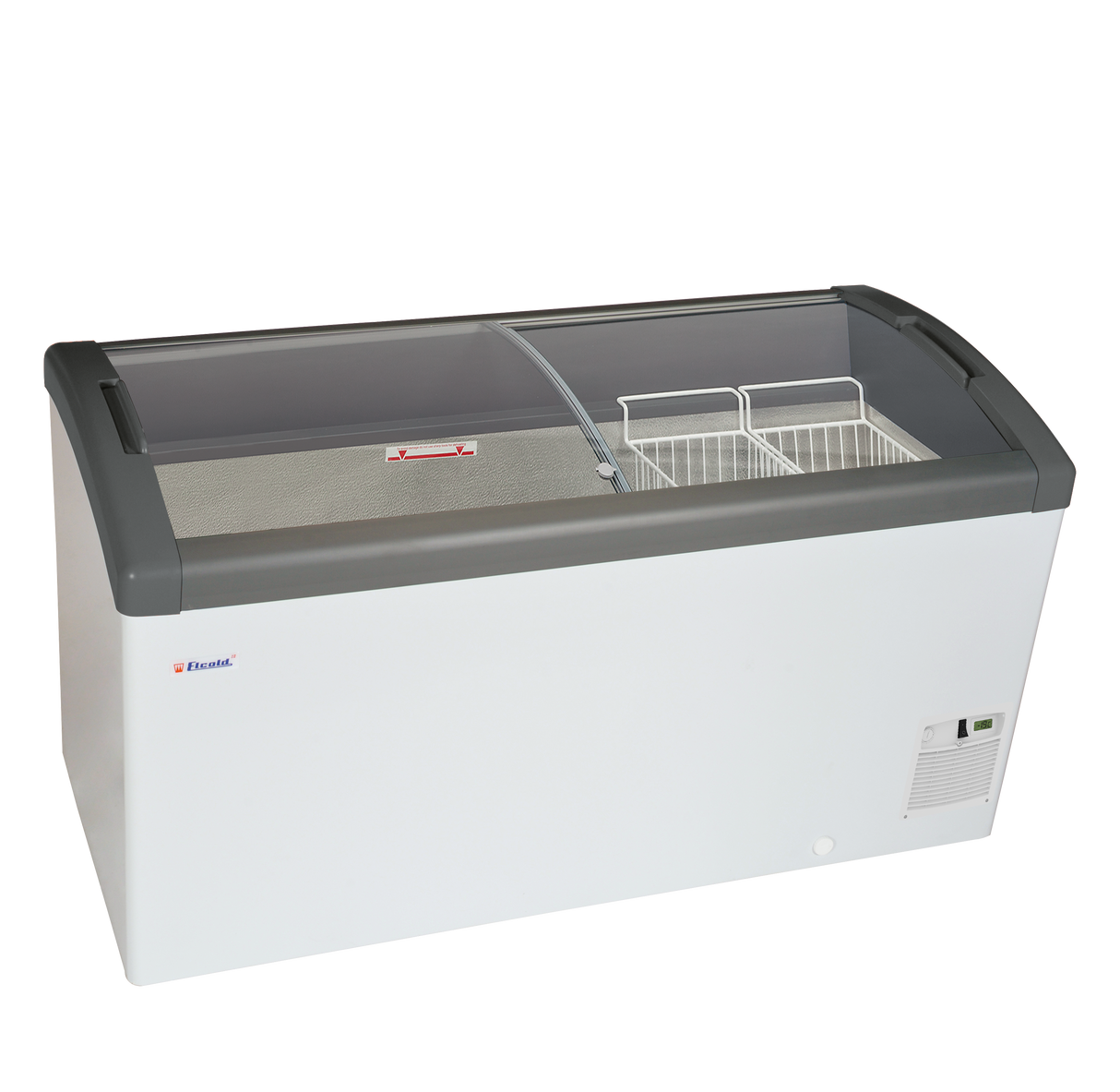 Elcold Sliding Curved Glass Lid Chest Freezer - FOCUS 151 (ECO DESIGN) Display Chest Freezers Elcold   