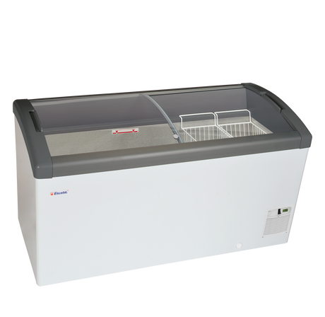 Elcold Sliding Curved Glass Lid Chest Freezer - FOCUS 151 (ECO DESIGN) Display Chest Freezers Elcold   