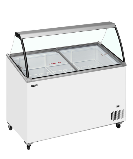 Tefcold Scoop Ice Cream Display - IC401SCE + CANOPY Ice Cream Display Freezers Tefcold
