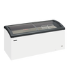 Elcold Sliding Curved Glass Lid Chest Freezer - FOCUS 171 GREY Display Chest Freezers Elcold   
