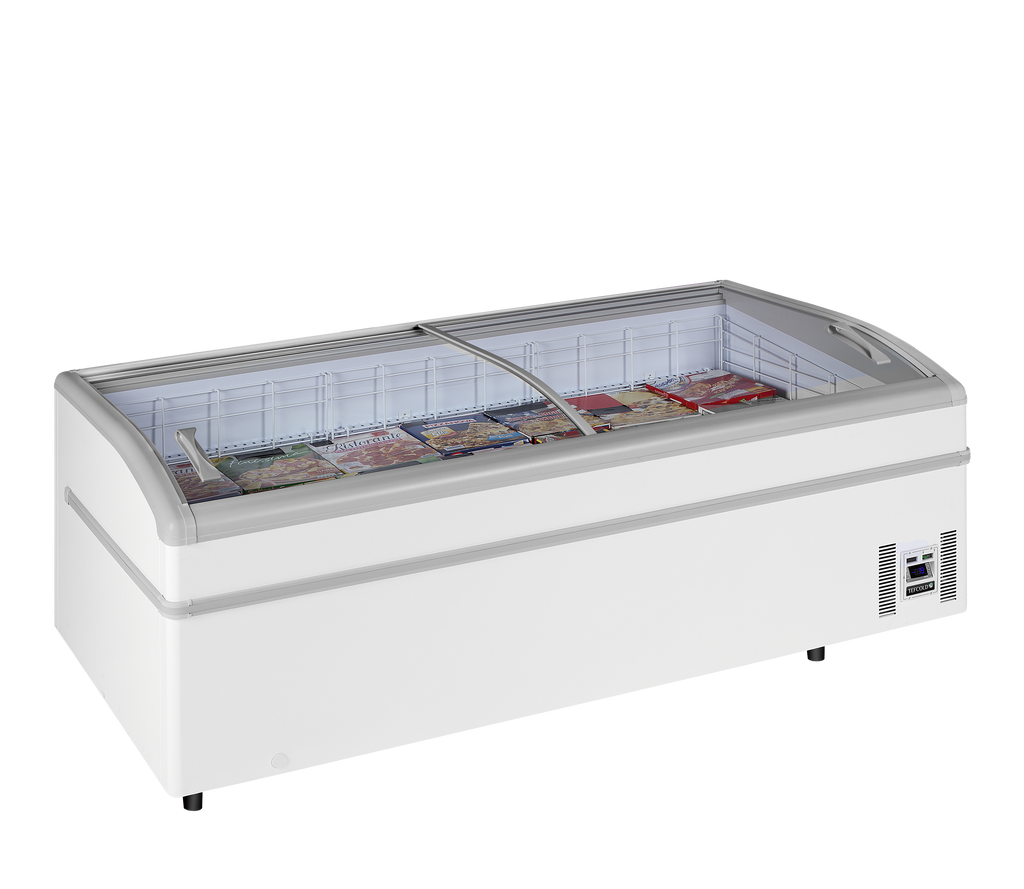 Arcaboa High Vision Supermarket Freezer - SUPER 200DE White Display Chest Freezers Arcaboa   