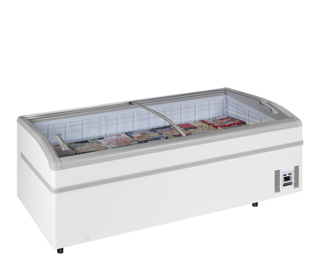 Arcaboa High Vision Supermarket Freezer - SUPER 220DE White Display Chest Freezers Arcaboa   