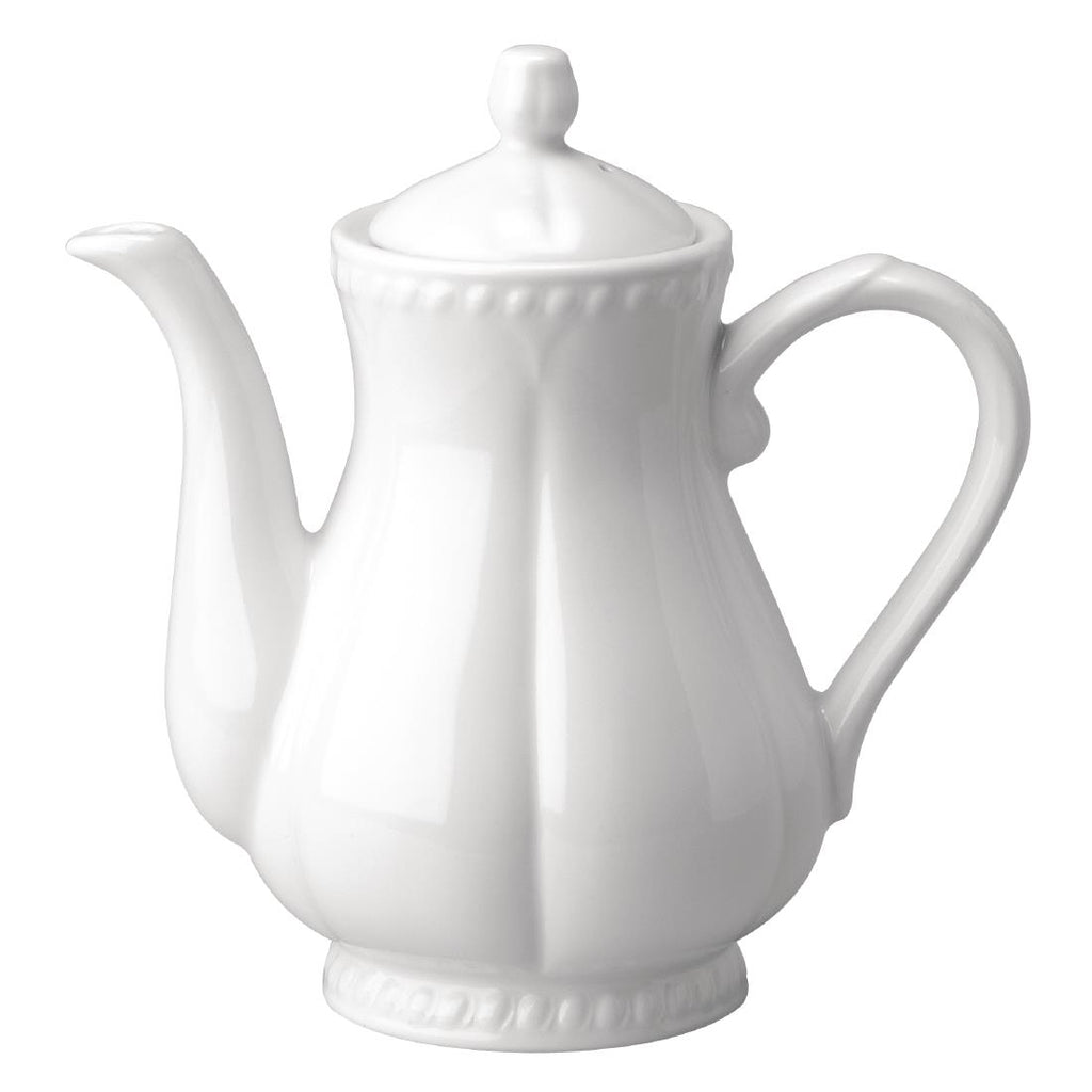 Churchill Buckingham White Coffee Pots 1136ml (Pack of 4) - CA239 Churchill Super Vitrified Churchill   