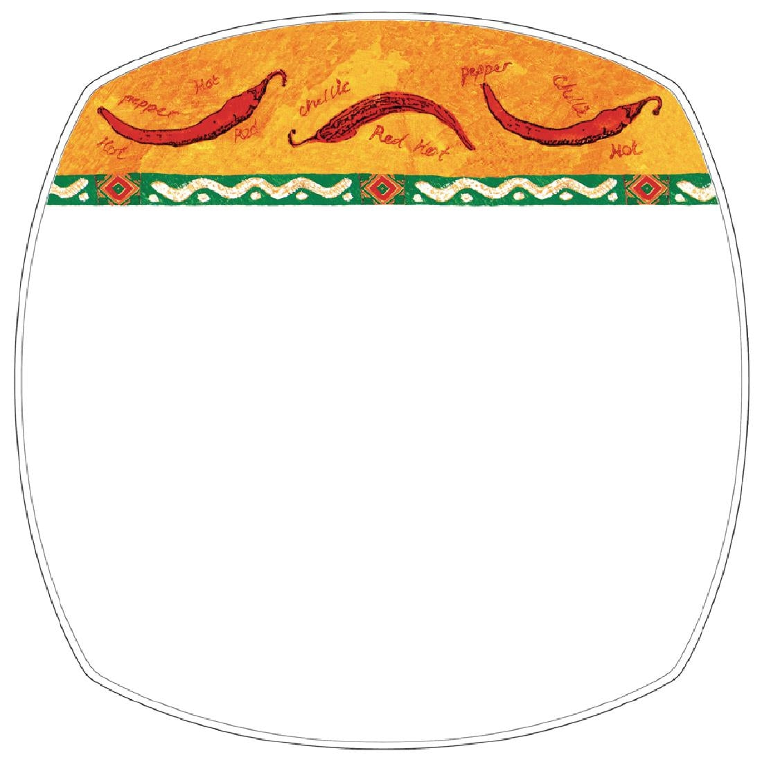 Churchill Salsa Square Plates 165mm (Pack of 12) - CA605 Plates Churchill