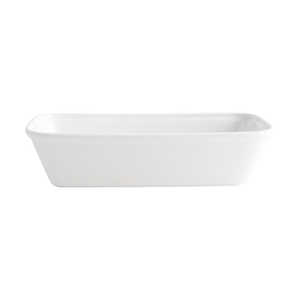 Churchill Counter Serve Rectangular Baking Dishes 120x 250mm (Pack of 4) - CA948 Churchill Super Vitrified Churchill   