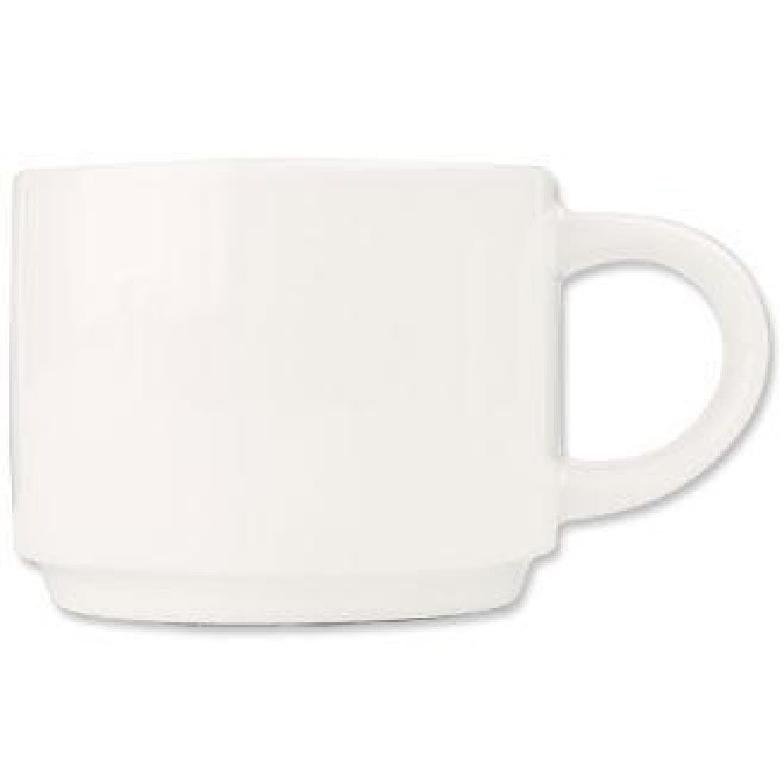 Churchill Compact Stackable Tea Cups 215ml (Pack of 24) - CA963 Cups and Mugs Churchill