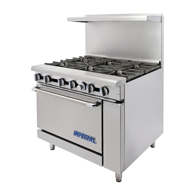 Imperial 6 Burner Natural Gas Oven Range IR6-N - CB100-N  Imperial   