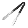 Hygiplas Colour Coded Black Serving Tongs 300mm - CB153  Hygiplas   