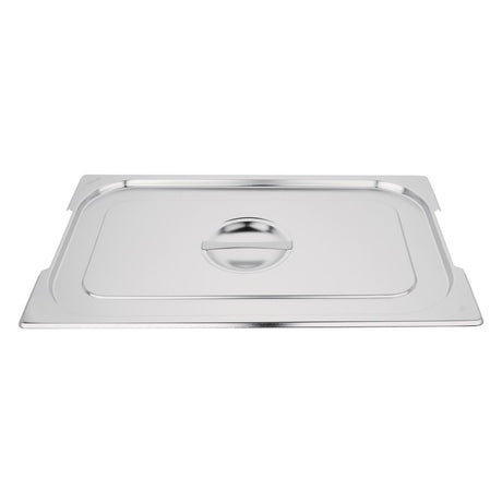 Vogue Stainless Steel 1/1 Gastronorm Handled Tray Lid - CB181  Vogue   