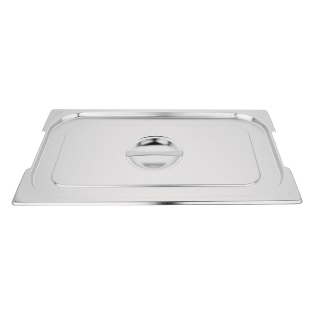 Vogue Stainless Steel 1/1 Gastronorm Handled Tray Lid - CB181  Vogue   