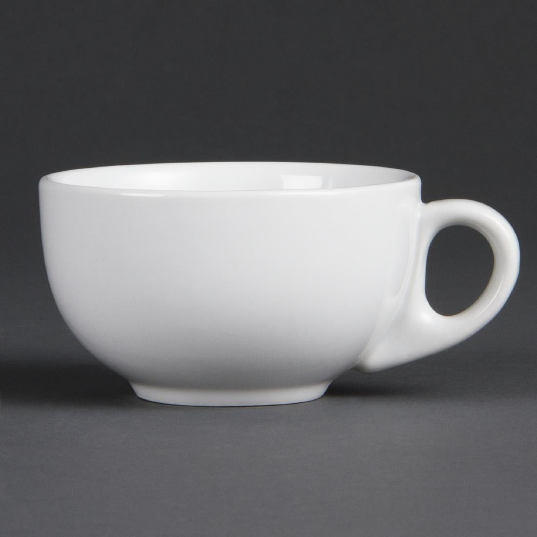 Olympia Whiteware Cappuccino Cups 200ml 7oz (Pack of 12) - CB469 Cups and Mugs Olympia