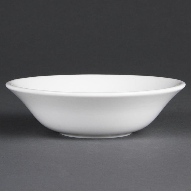 Olympia Whiteware Oatmeal Bowls 150mm 300ml (Pack of 12) - CB475 Bowls Olympia