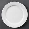 Olympia Whiteware Wide Rimmed Plates 280mm (Pack of 6) - CB482 Plates Olympia