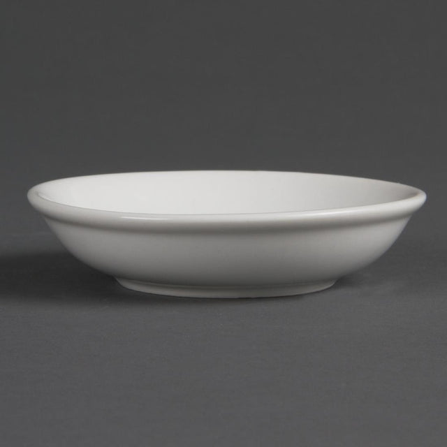 Olympia Whiteware Soy Dishes 100mm (Pack of 12) - CB494 Olympia Crockery Olympia   