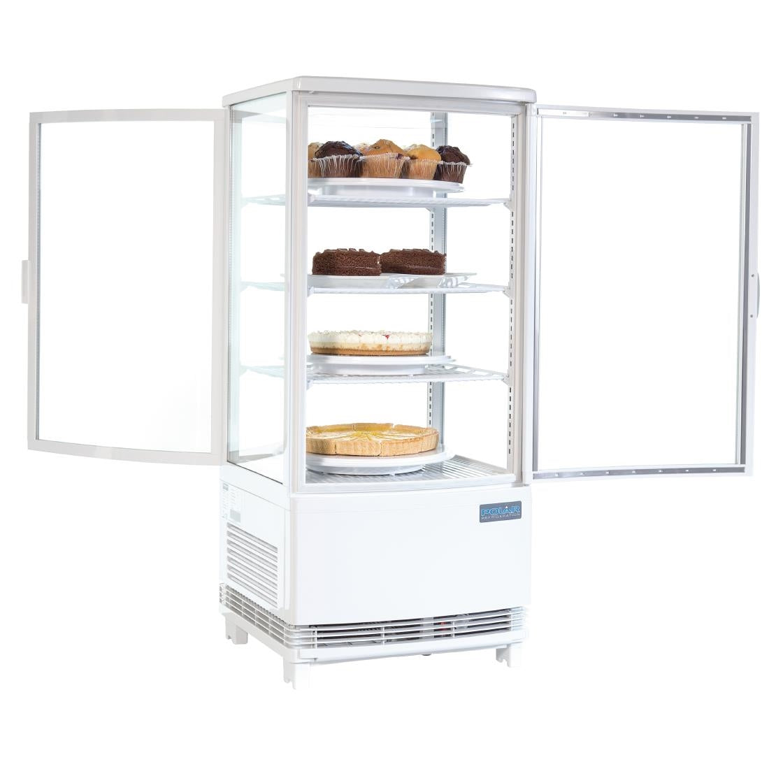 Polar C-Series Energy Efficient Curved Door Display Fridge White 86Ltr - CX576  Polar   