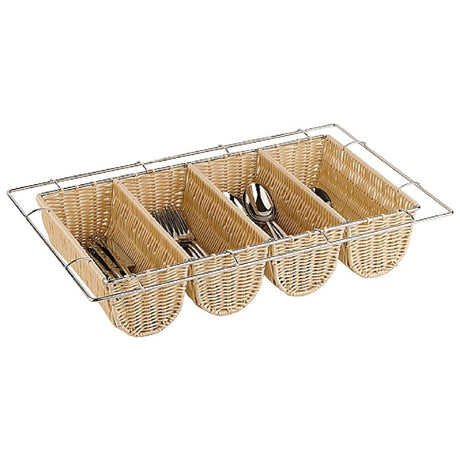 APS Rattan Cutlery Dispenser - CB674  APS   
