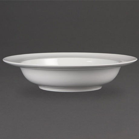 Olympia Whiteware Wide Rim Bowls 228mm 710ml/25oz (Pack of 4) - CB694 Bowls Olympia