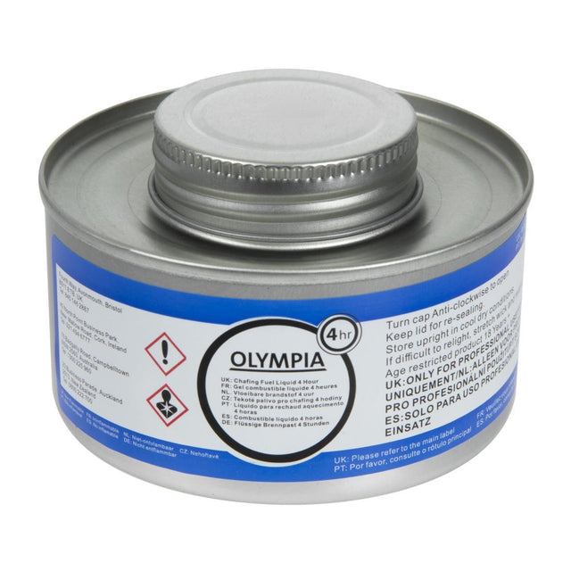 Olympia Liquid Chafing Fuel With Wick 4 Hour (Pack of 12) - CB734  Olympia   